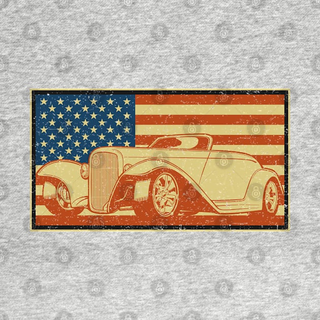 American Flag Hot Rod by RadStar